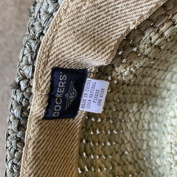 Dockers Western Panama Hat Unisex Adult Natural Fiber OneSize Green Beach Summer - Picture 3 of 6